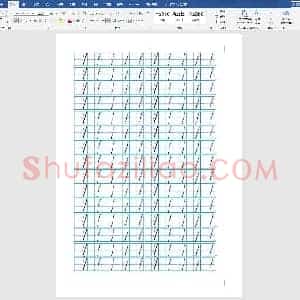 幼儿写数字模板1-10整页描红A4打印版