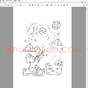 数字连线绘画1-100共60页