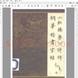 李培隽 红楼梦诗词 钢笔楷书字帖.pdf