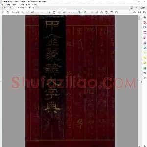 甲金篆隶大字典