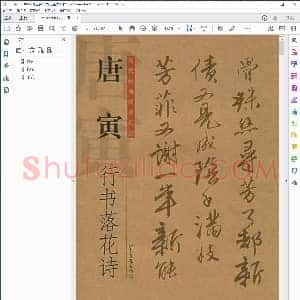 明 唐寅 行书 落花诗 附释文