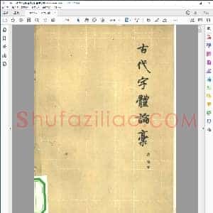 启功 古代字体论稿