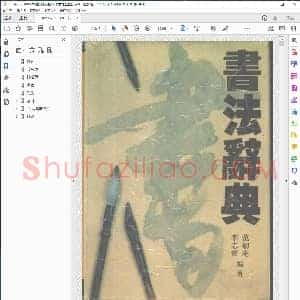 书法辞典 范韧庵 李志贤 扫描版