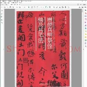 唐 颜真卿 祭侄文稿笔法和章法