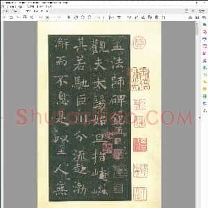 唐 褚遂良 孟法师碑
