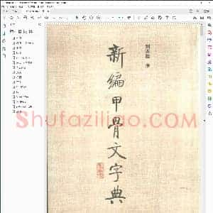 新编甲骨文字典