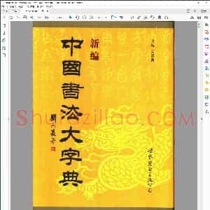 新编中国书法大字典 吴澄渊 扫描版
