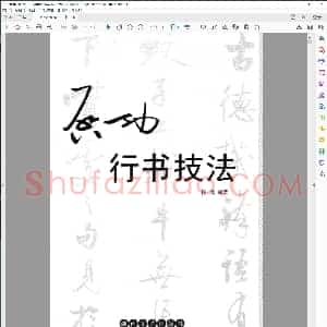 中国历代书法家系列─启功行书技法